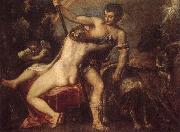 TIZIANO Vecellio Venus and Adonis oil